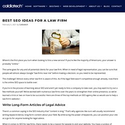 Best SEO Ideas for a Law Firm