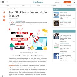 Best SEO Tools You must Use in 2020