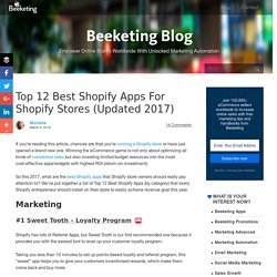 Top 12 Best Shopify Apps for Shopify Stores (Updated 2017)