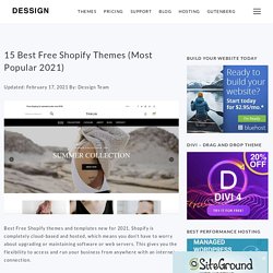 15 Best Free Shopify Themes (Most Popular 2021)