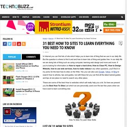 31 How to Sites Must Check - StumbleUpon