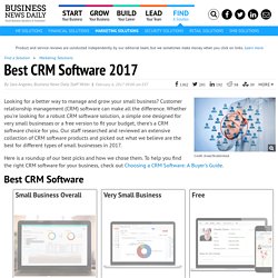 Best CRM Software for Small Businesses - 2015 Edition