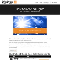 Best Solar Shed Lights for 2021