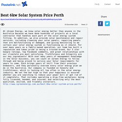 Best 6kw Solar System Price Perth