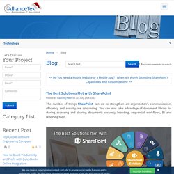 The Best Solutions Met with SharePoint