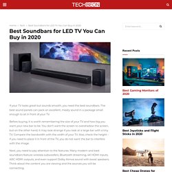 Best Soundbars for LED TV You Can Buy in 2020 - Techbeon