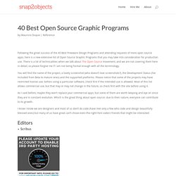 40 Best Open Source Graphic Programs