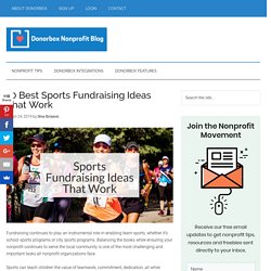 10 Best Sports Fundraising Ideas That Work