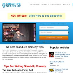 50 Best Stand-Up Comedy Tips