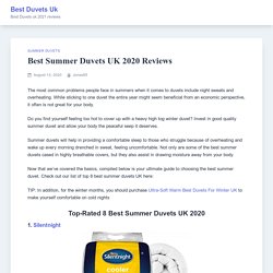 Best Summer Duvets UK 2020 Reviews - Best Duvets Uk