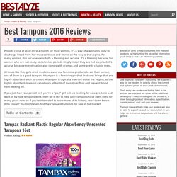 best tampon 2016
