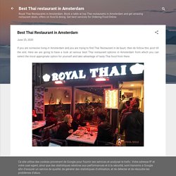 Best Thai Restaurant in Amsterdam