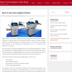 Best In the Class Digital Podium