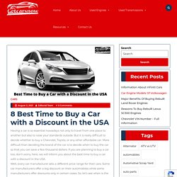 8 Best Time to Buy a Car with a Discount in the USA