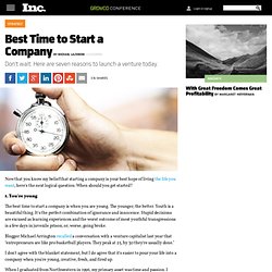 7 Best Times to Start a Company