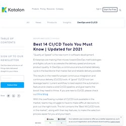 Best 14 CI/CD Tools You Must Know