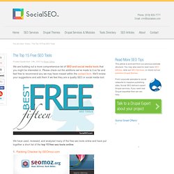 The Best 15 Free SEO Tools Online - Top SEO Tools