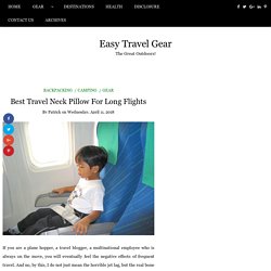 Best Travel Neck Pillow For Long Flights