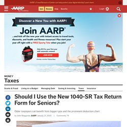 Best Use for 1040-SR Tax Form for Seniors