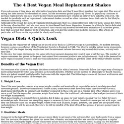 best-vegan-meal-replacement-shakes