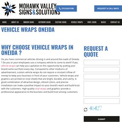 Best Vehicle Wrapping Shop in Oneida