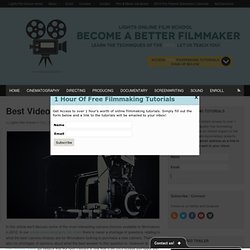 Best Video Cameras 2012