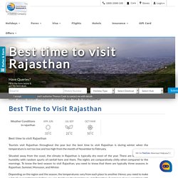 Best Time to Visit Rajasthan - Best Season to Visit Rajasthan
