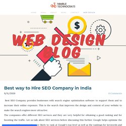 Best way to Hire SEO Company in India