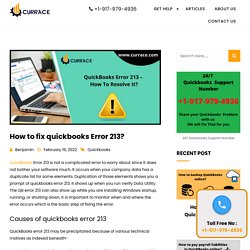 Best Ways to Quickbooks Error 213