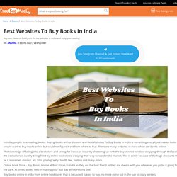 Best Websites To Buy Books In India