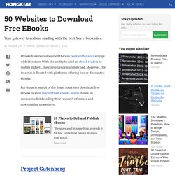 20 Websites To Free EBooks
