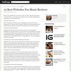 10 Best Websites For Music Reviews