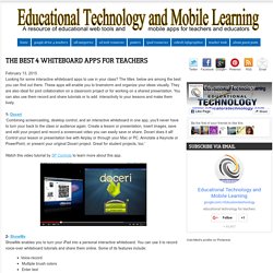 The Best 4 Whiteboard Apps for Teachers