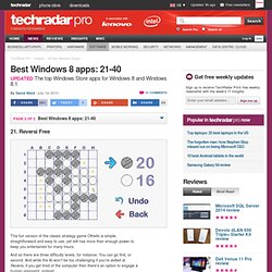 40 best Windows 8 apps: Best Windows 8 apps: 21-40
