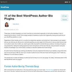 11 of the Best WordPress Author Bio Plugins