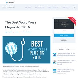 The Best WordPress Plugins for 2016