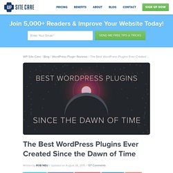 The Best WordPress Plugins Since the Dawn of Time