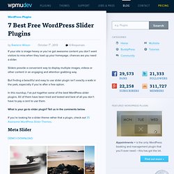 7 Best Free WordPress Slider Plugins