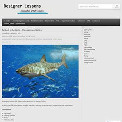 Best Job In the World – Discussion and Writing « designer lessons