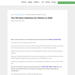 100 Best Writing Websites: 2018 Edition