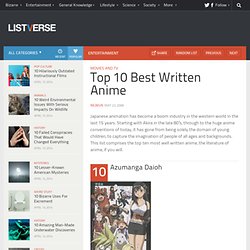 Top 10 Best Written Anime - Top 10 Lists