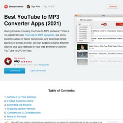 Best YouTube to MP3 Converter for Mac - A Ranked List 2021