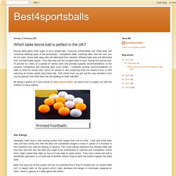 Best4sportsballs: Which table tennis ball is perfect in the UK?