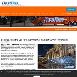 BestBus Joins the Call for Government Aid Amidst COVID-19 Concerns