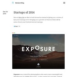 Blog — Startups of 2014