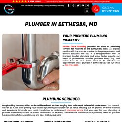 Local Plumbers Services Bethesda MD