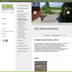 Betonplatten EHL-Bahnschwellen Heim & Garten