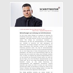 Betrachtungen zur Leistung von Schrittmotoren « SCHRITTMOTOR-BLOG DIPL.-ING. THORSTEN OSTERMANN SCHRITTMOTOR-BLOG DIPL.-ING. THORSTEN OSTERMANN