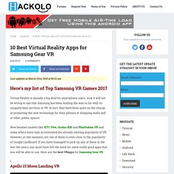10 Bets Virtual Reality Apps for Samsung Gear VR