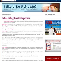 about online dating tips